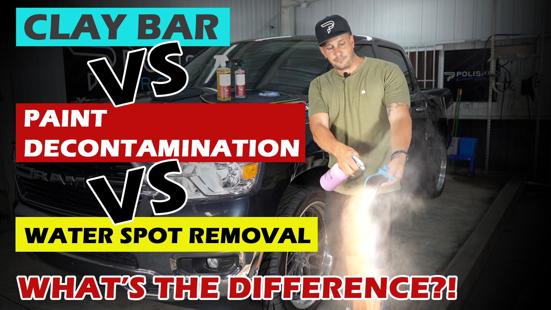 Clay Bar VS Paint Decontamination VS Water Spot Removal - What's The Difference?!